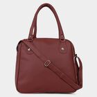 Women's 3 Compartment Medium Polyurethane Satchel, , small image number null