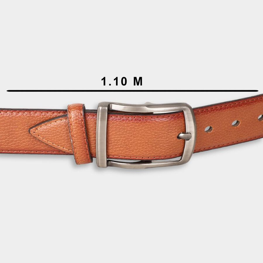 Men's Tan Polyurethane Casual Belt, Upto 38 In. Waist, , large image number null