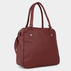 Women's 3 Compartment Medium Polyurethane Satchel, , small image number null