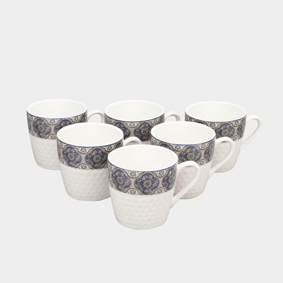 180 ml Bone China Mug, Set of 6, , large image number null