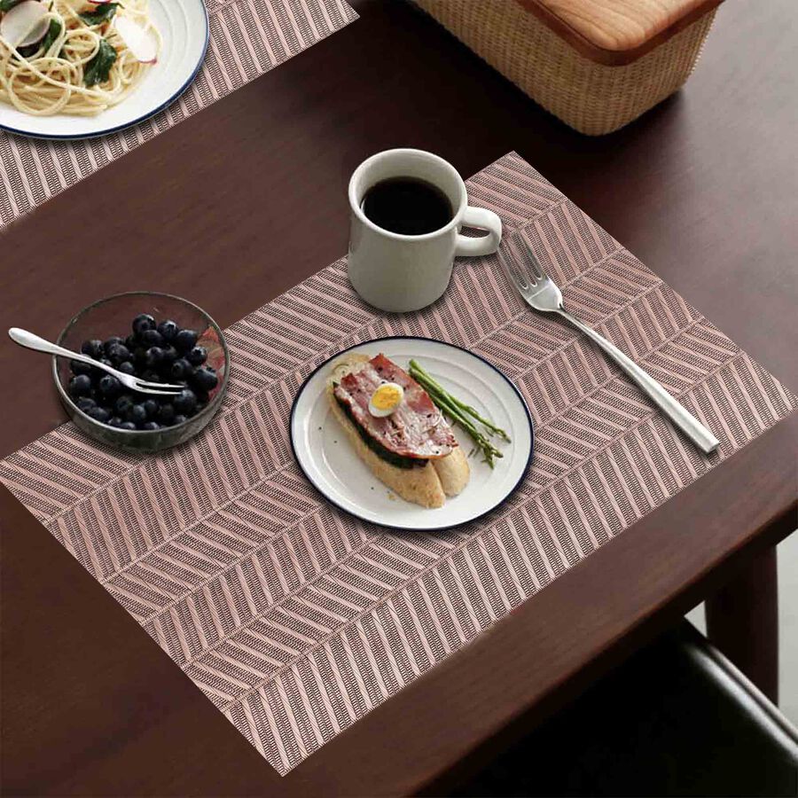 6 PVC Table Mats, 30 X 45 cm, Woven, , large image number null