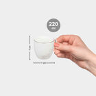 220 ml Bone China Mug, Set of 6, , small image number null