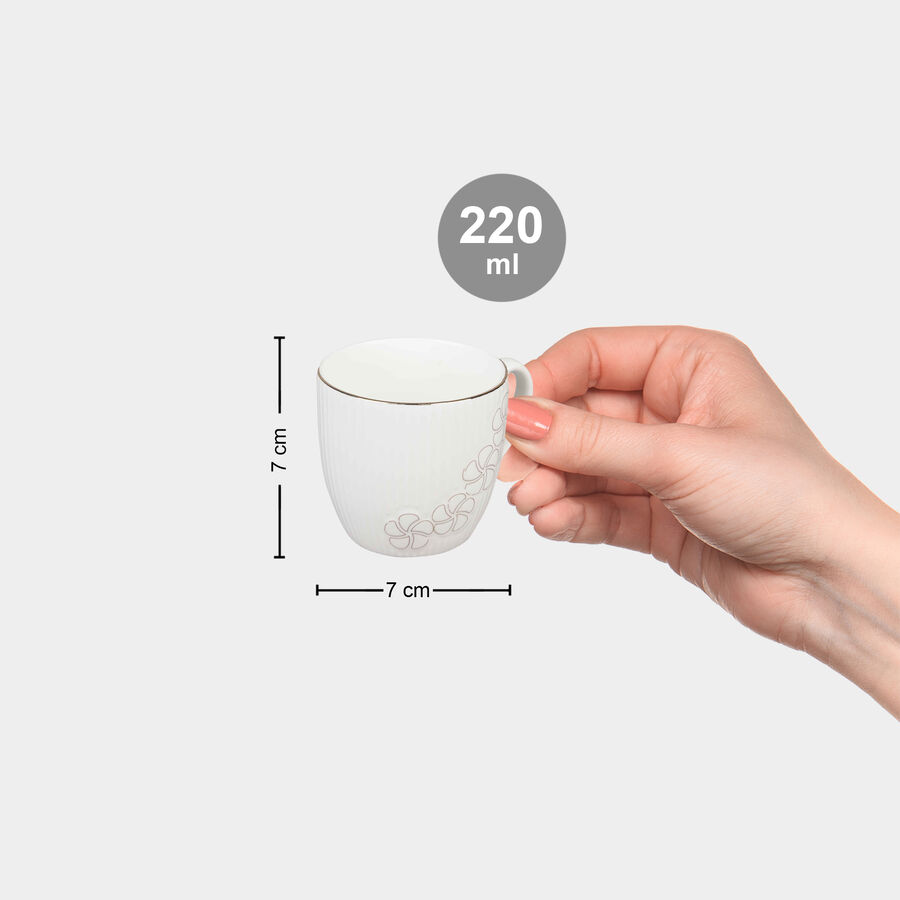 220 ml Bone China Mug, Set of 6, , large image number null