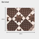 120 GSM Microfiber Double Bedsheet with 2 Pillow Covers, , small image number null