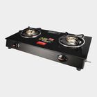 Toughened Glass-Top 2 Burner LPG Gas Stove, , small image number null