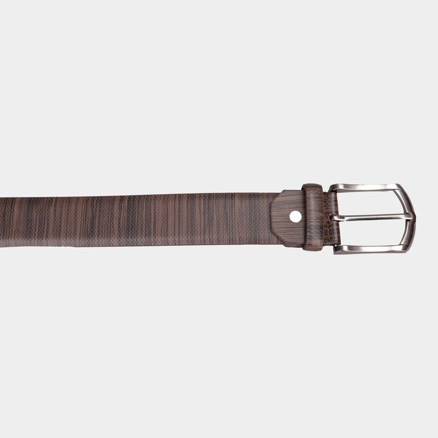 Men's Brown Polyurethane Casual Belt, 34 in. Waist, , large image number null