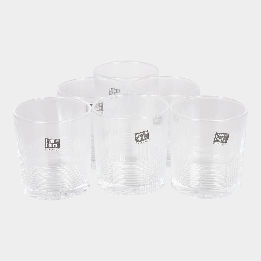 Glass Tumblers - Set Of 6, , large image number null