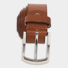 Men's Tan Leather Casual Belt, 38 in. Waist, , small image number null