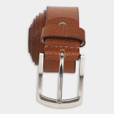 Men's Tan Leather Casual Belt, 38 in. Waist