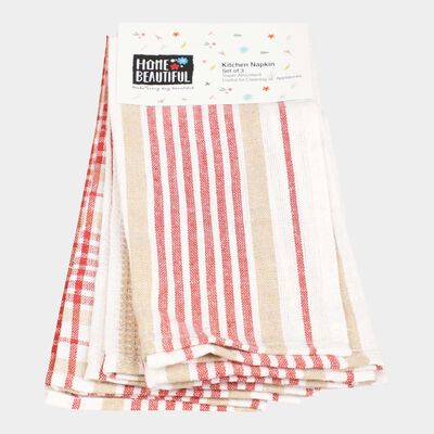 Cotton Kitchen Napkin, Red, 38 X 58 cm, 150 g