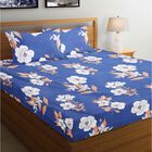 110 GSM Microfiber Double Bedsheet with 2 Pillow Covers, , small image number null