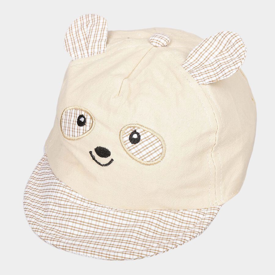 Kids' Off-white Nylon Cap, , large image number null