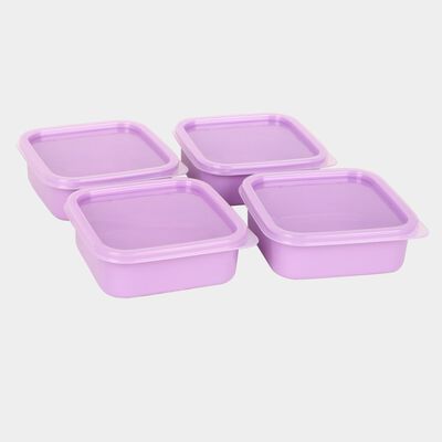 Air-Tight Plastic Container, Set of 4 - 350 ml