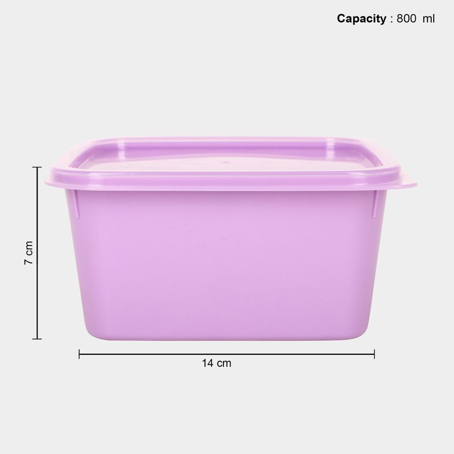 Air-Tight Plastic Container, Set of 2 - 800 ml, , large image number null