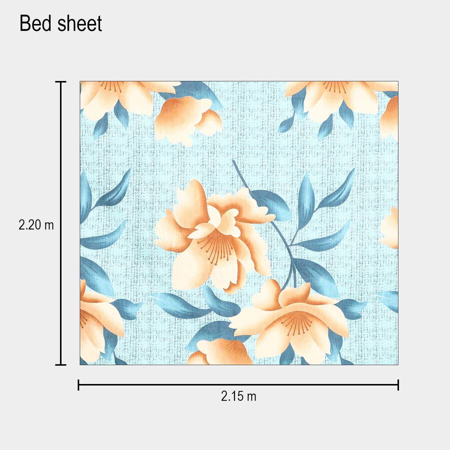90 GSM Microfiber Double Bedsheet, , large image number null
