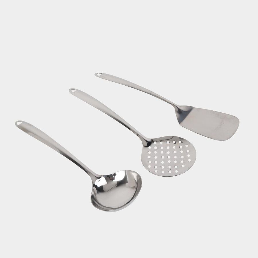 Steel Kitchen Tool Set, Set of 3, , large image number null