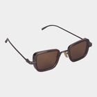 Men's Metal Gradient Rectangle Sunglasses, , small image number null