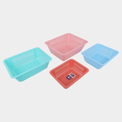 Plastic Basket, Set of 4