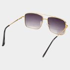 Men's Metal Gradient Rectangle Sunglasses, , small image number null