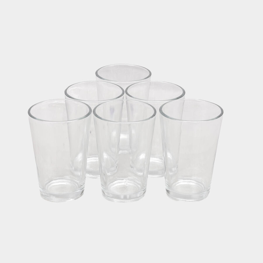 6 Pcs. Glass Tumbler -90 ml, , large image number null