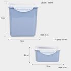 Air-Tight Plastic Container, Set of 2 - 500 ml, 1 L, , small image number null