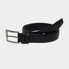 Men's Black Polyurethane Formal Belt, 34 in. Waist, , small image number null