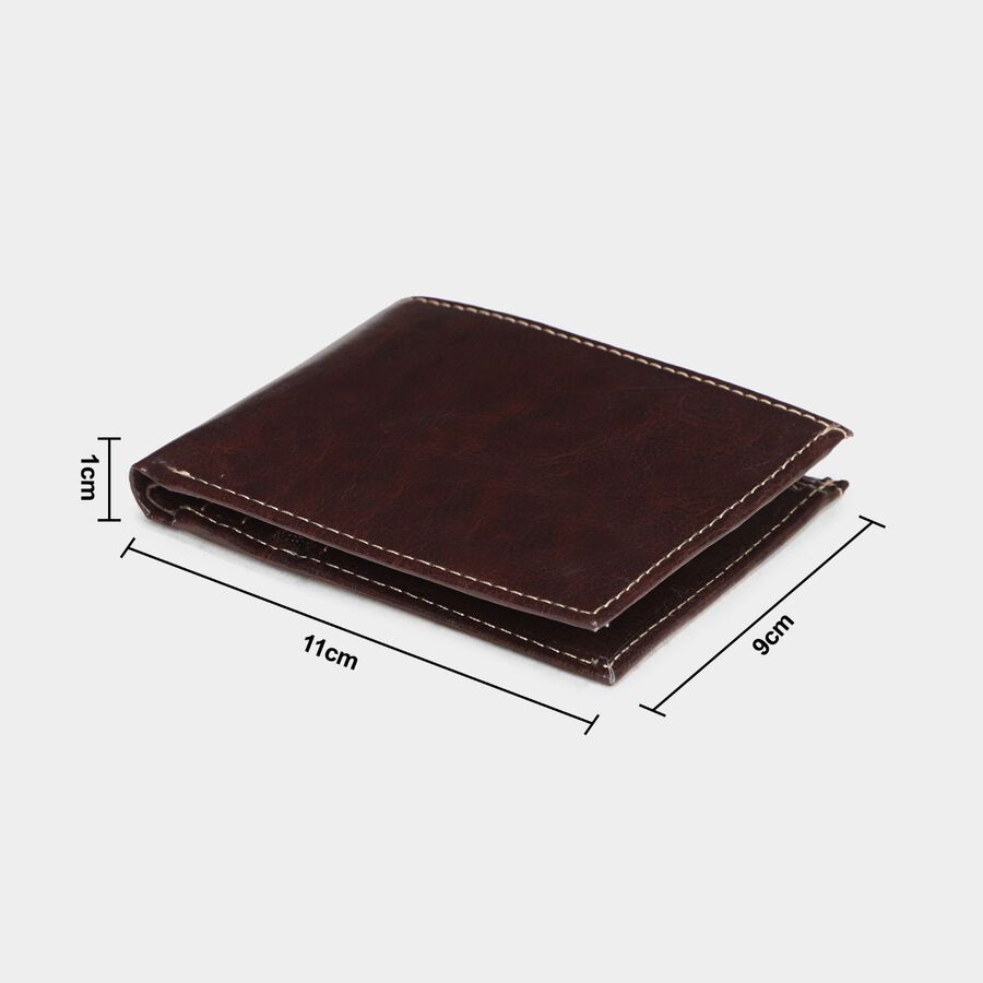 Men Polyurethane Bi-Fold Wallet, , large image number null