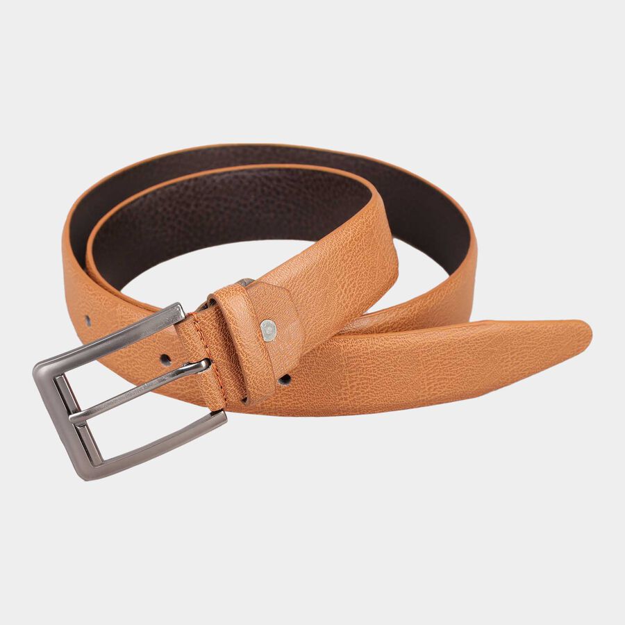 Men's Tan Polyurethane Casual Belt, 42 in. Waist, , large image number null