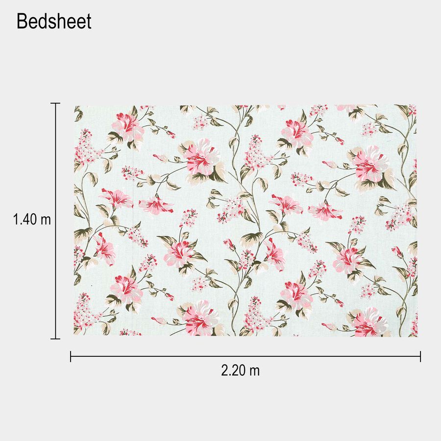 104 TC Cotton Blend Single Bedsheet, , large image number null