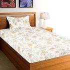 144 TC Cotton Single Bedsheet With 1 Pillow Cover, , small image number null
