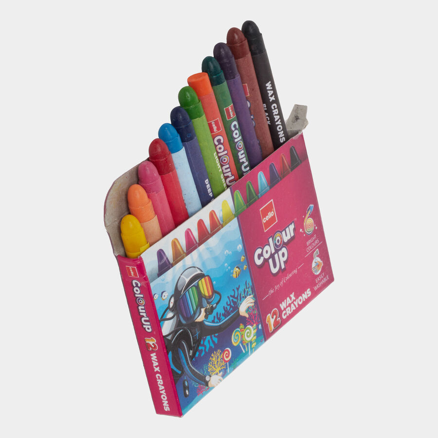 Colour Up Wax Crayons (12 Shades), , large image number null