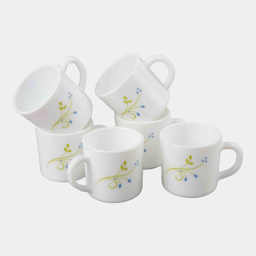 Opalware Cup, 180 ml, Set Of 6, Microwave Safe, , large image number null