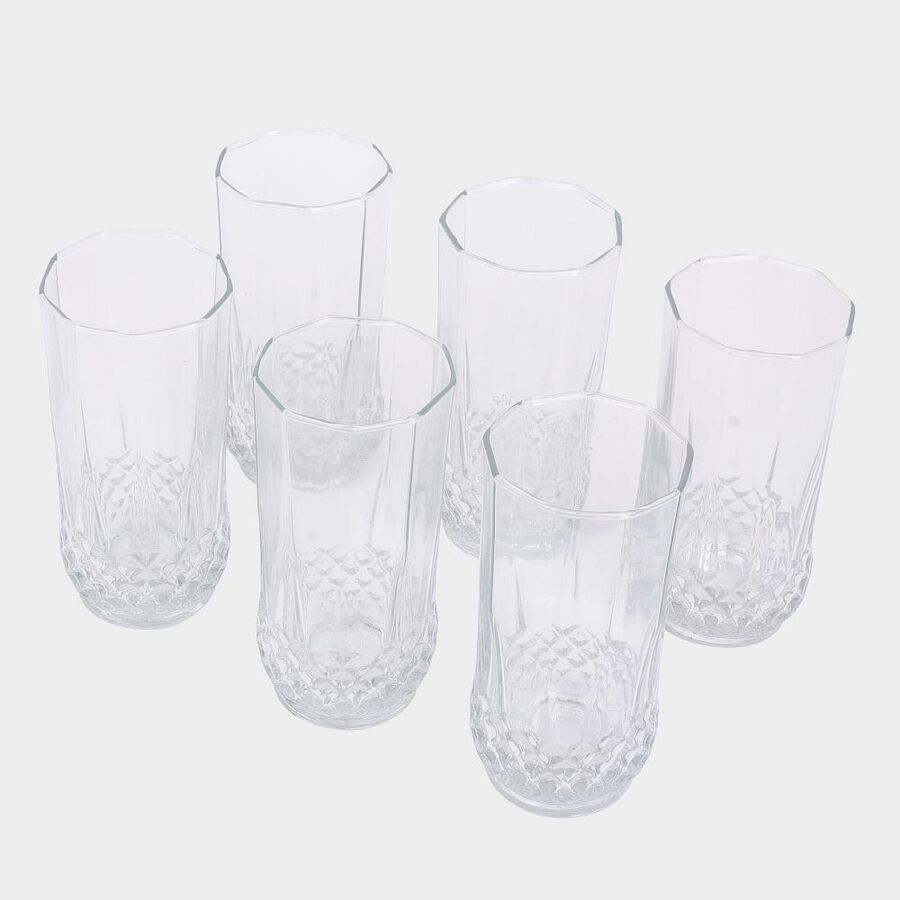 300 ml Glass Tumbler, Set of 6, , large image number null