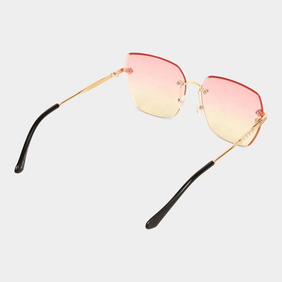 Women's Metal Gradient Rimless Sunglasses, , large image number null