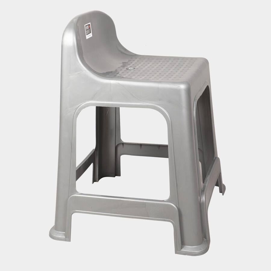 Plastic Stool with Backrest, , large image number null