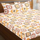 120 TC Cotton Double Bedsheet with 2 Pillow Covers, , small image number null