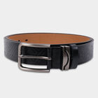 Men's Black Polyurethane Casual Belt, 42 in. Waist, , small image number null