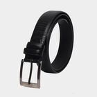 Men's Black Polyurethane Formal Belt, 34 in. Waist, , small image number null