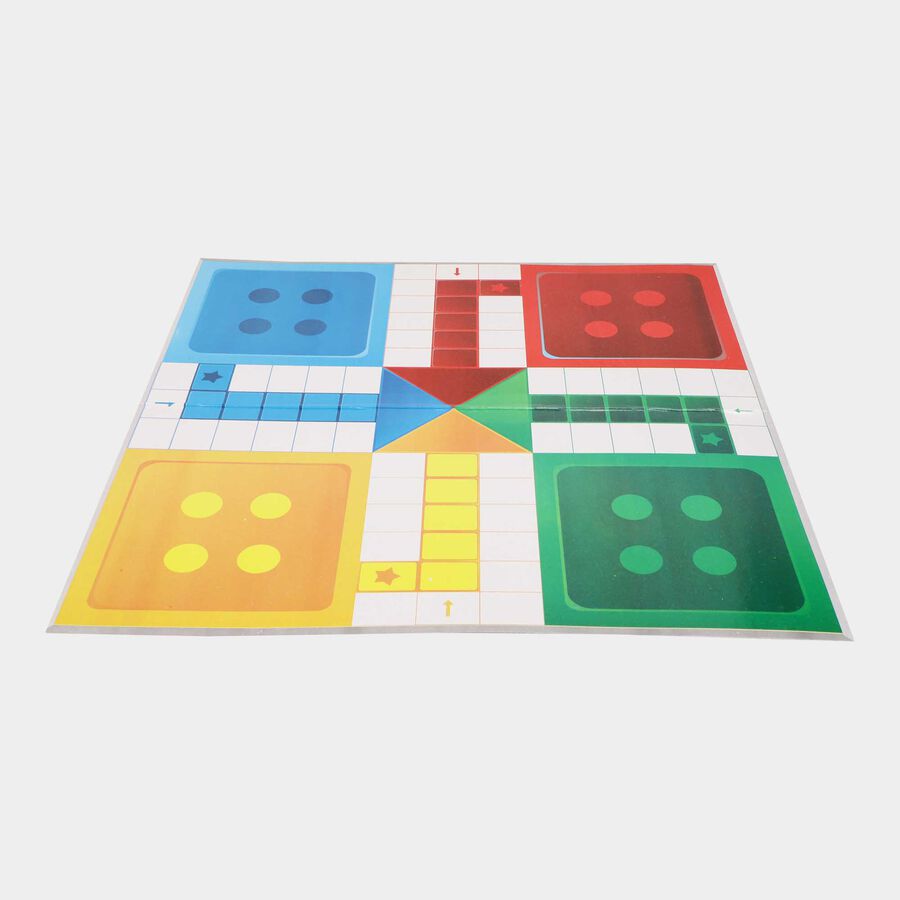 Cardboard Ludo Game, Color may vary - Colour/Design May Vary, , large image number null