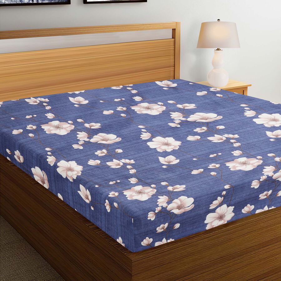 90 GSM Microfiber Double Bedsheet, , large image number null