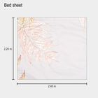 120 GSM Microfiber Double Bedsheet with 2 Pillow Covers, , small image number null