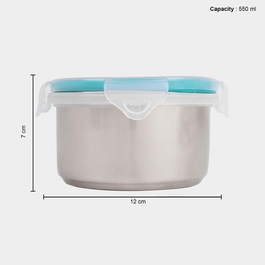 550 ml Lock and Seal Air-Tight Steel Container, , large image number null