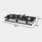 3 Burner Gas Stove, , small image number null