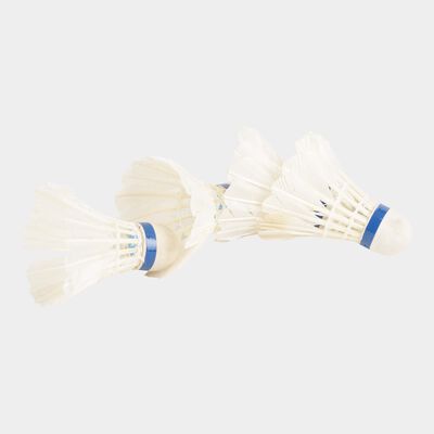Feather Shuttlecock, White, 17 cm X 7 cm X 7 cm