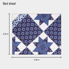 120 GSM Microfiber Double Bedsheet with 2 Pillow Covers, , small image number null