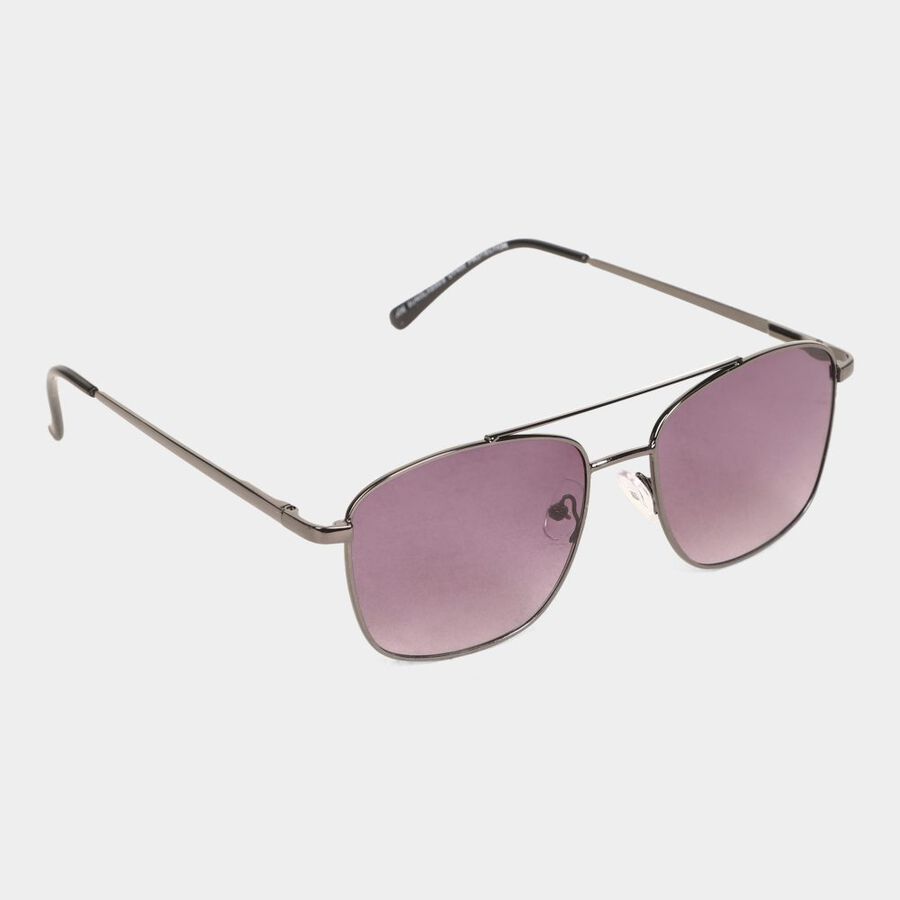 Women's Metal Gradient Rectangle Sunglasses, , large image number null