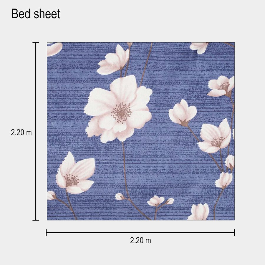 90 GSM Microfiber Double Bedsheet, , large image number null