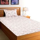 144 TC Cotton Single Bedsheet With 1 Pillow Cover, , small image number null