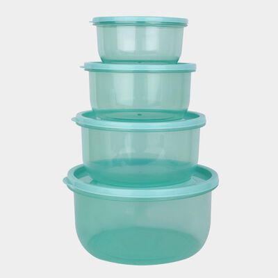 Plastic Container, Set of 4 - 360 ml | 680 ml | 1100 ml | 1800 ml