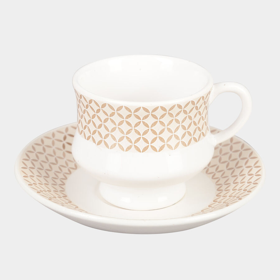 12 Pcs. Stoneware Cup & Saucer Set- 150 ml, , large image number null